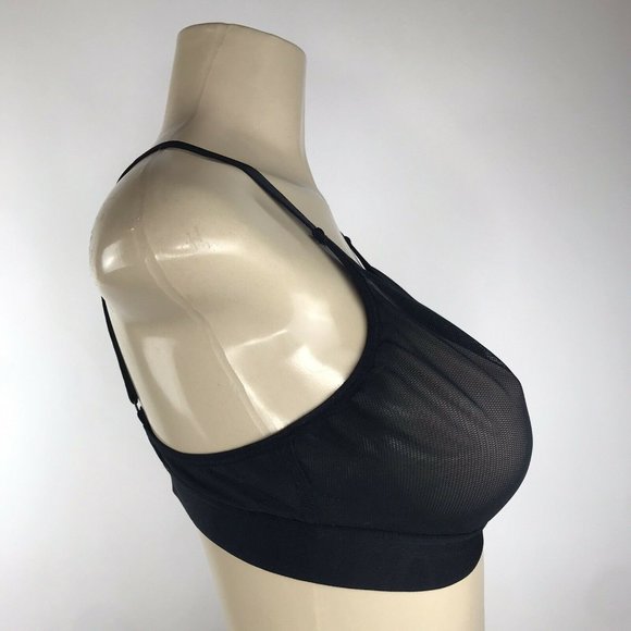 Negative Sieve Triangle Bra Black Sheer Mesh Bra - Picture 5 of 9